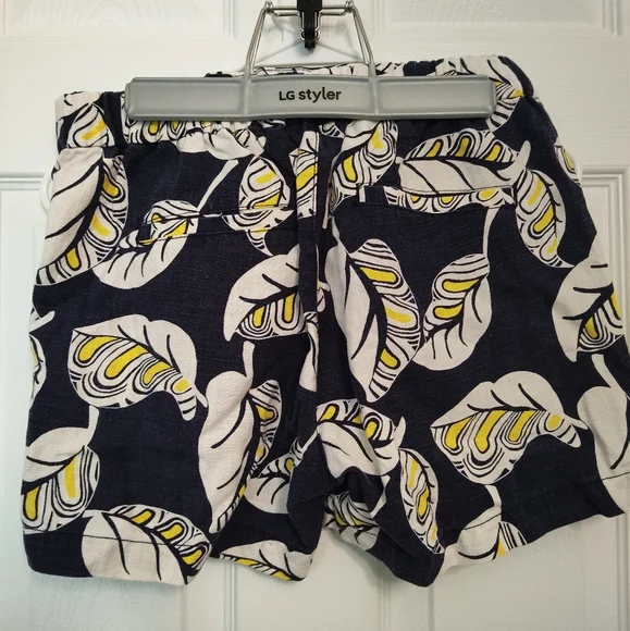 J. Crew Patterned Linen Shorts - Picture 2 of 2